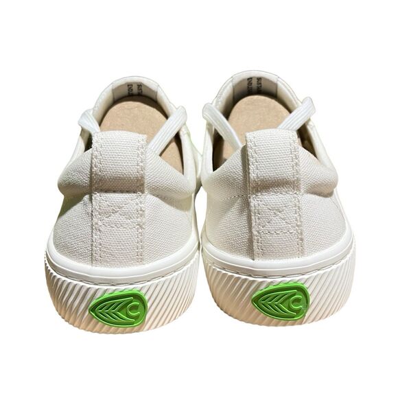 Cariuma OCA Low Shoes Mens 7 White Canvas Preppy Sneaker Lace Up Womens 8.5 - Picture 9 of 10